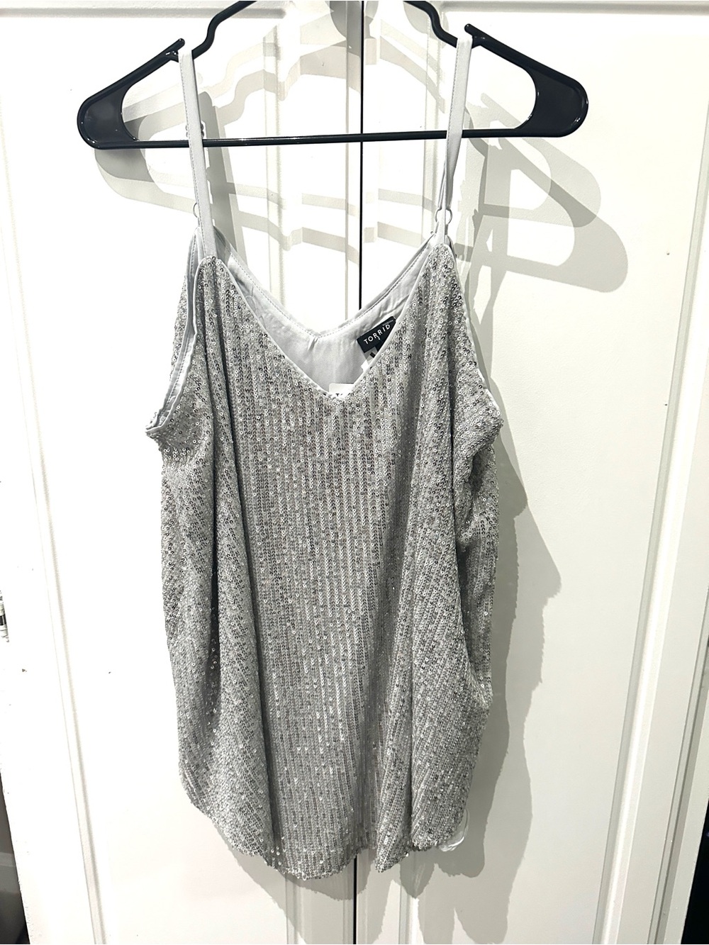Torrid Silver Sequin  Camisole